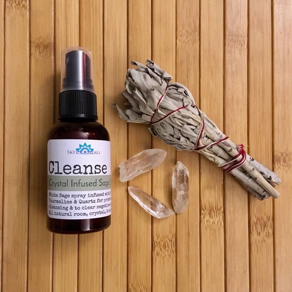 CLEANSECrystal Infused White Sage Spray