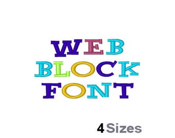 name of font with block letters and designs