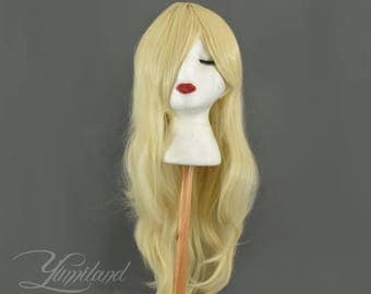 Blonde Wavy Wig | Blonde Wig | Long Blonde Wig | Pastel wig | Long Wig with high quality synthetic hair