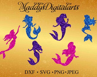 Mermaid Svg Files Little Mermaid Svg Disney SVG Svg Mermaid Tails Svg Silhouette Dxf Little Mermaid Svg Cutting File Mermaid Clipart
