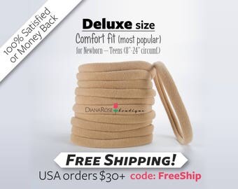 Nylon Headbands TAN NUDE Nylon Headband WHOLESALE Baby Headband Nylon Headbands Wholesale Nylon Elastic Baby Bulk Soft Thin Supply Deluxe
