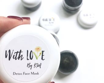 DETOX FACE MASK | Charcoal Face Mask | Bentonite Clay Mask | Clay Mask | Activated Charcoal Mask | Charcoal and Matcha Mask | Christmas Gift