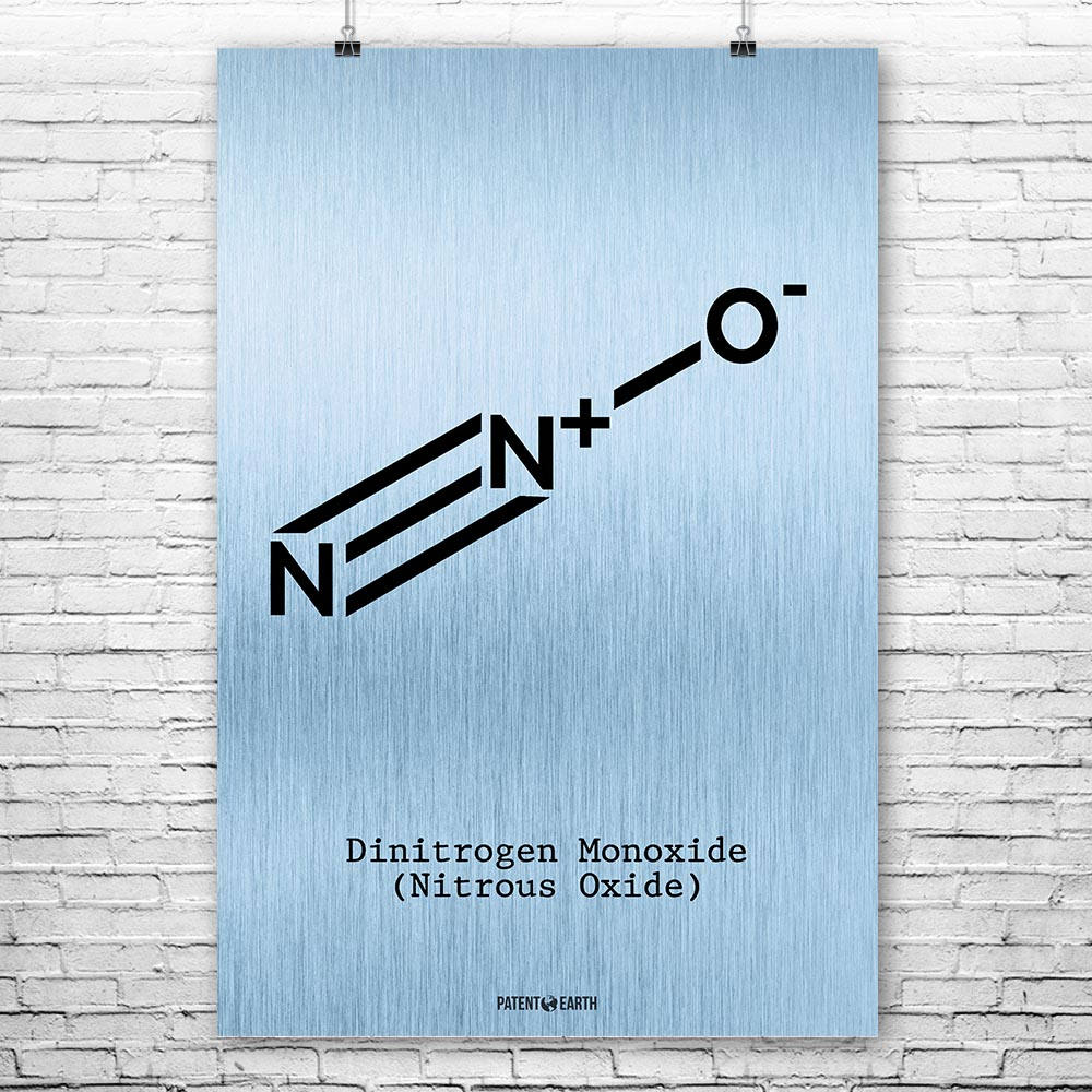 Nitrous Oxide Molecule N2O Poster Science Print Gift Nitrous