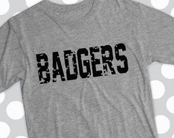 Badgers SVG, grunge, Badgers svg, dxf, distressed, grunge, gator, dxf, clip art, badger svg, badger, Football svg, Baseball svg, football