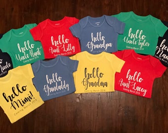 Pregnancy Announcement Onesie, Coming Soon Onesie, Announcement Onesie, Baby Onesie