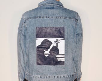 Vintage Pop Art Denim Jacket