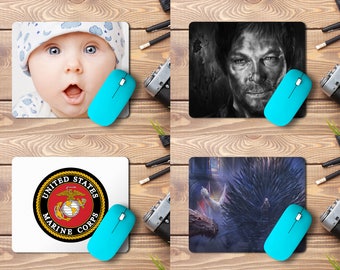 Custom Photo Mousepad , Print Logo or Any Design 9.25"X7.75"x1/4" Customized mouse pad Personalized mouse pad