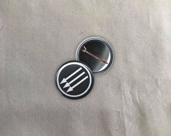 Iron Front Button | Buttons | Pins | Punk Button | Punk Pin | Pinback Pins | Antifa button | Equality Pin | Antifa Pin | Handmade Buttons