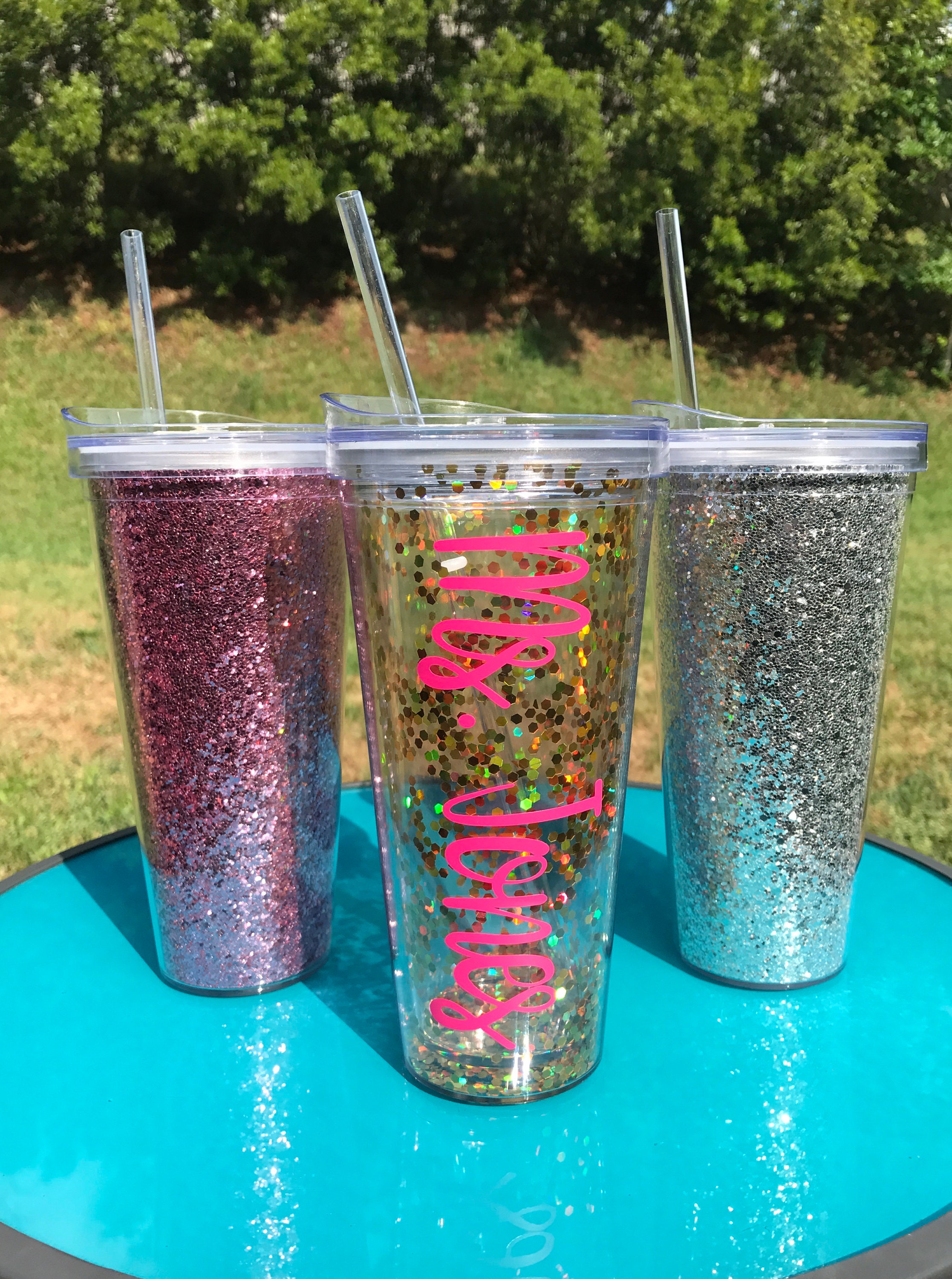 22oz Glitter & Confetti Tumbler