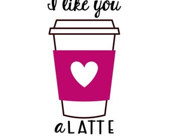Download Love you latte svg | Etsy