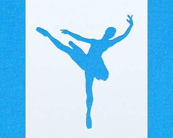 Ballerina Ballet Pas De Ciseaux Dancing Dancer mylar painting art crafts stencil