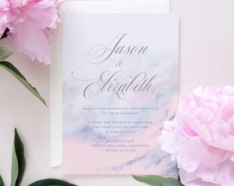 Marble wedding invite, marble wedding invitation set, modern marble invite