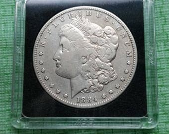 1884 s Morgan Silver dollar
