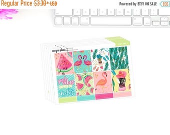 SALE Beach Vibes | Summer A La Carte Planner Stickers for Erin Condren ECLP Vertical