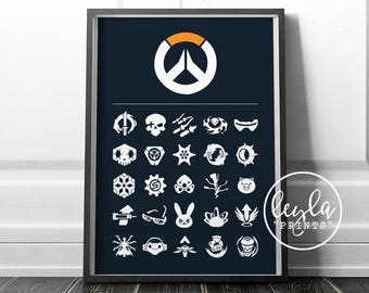 Overwatch Print - Minimalist Ultimate Abilities | Doomfist Poster | A6/A5/A4/A3 Illustration Print | Overwatch Poster | For Him, For Her