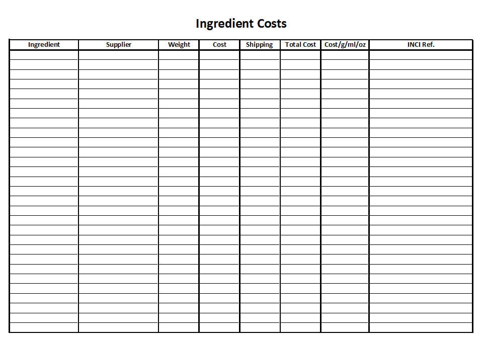 Soap Batch Record Printable Digital Download from LatherAndFrisk on ...