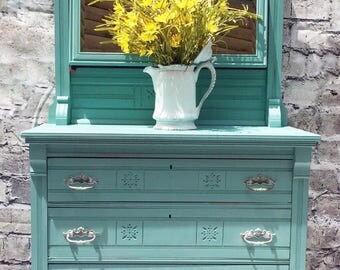 Dresser with mirror