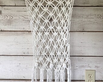 White Macrame Wall Hanging