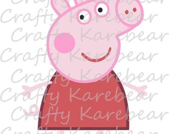 Peppa Pig DXF and SVG Digital File Download