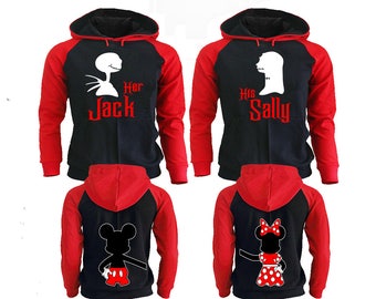 mickey minnie couple hoodies