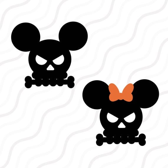 Download Halloween Mickey Skull SVG, Skull SVG,Disney Halloween SVG ...