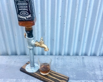 Jack Daniels Whiskey Dispenser - Fully Functional | Gift for him | Mancave | Jack Daniels | Barware | Industrial | Father's Day