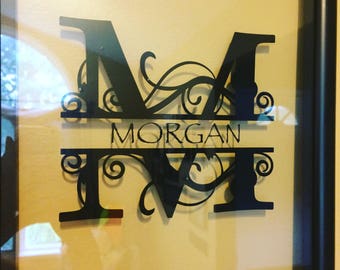 Personalized Floating Frame Split Letter Wedding Gift