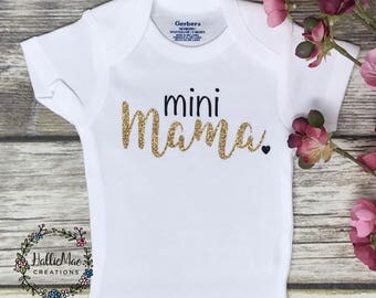 Mini Mama, Baby Girl Onesie, Baby Shower Gift, Baby Girl Gift, Infant Clothing, Cute Baby Gift, Newborn Onesie