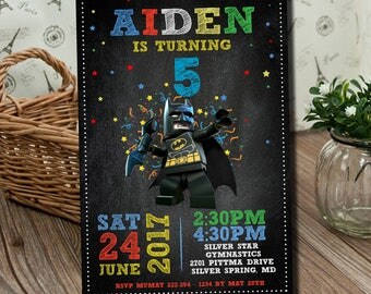 Batman Invitation, Batman Birthday Invitation, Batman, Batman Card, Batman Invite Party, Batman Printable, Batman Digital.
