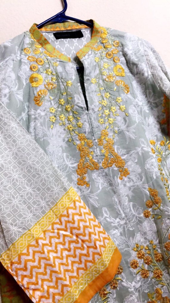 Bin Saeed Original FREE SHIPPING Three Piece Suit with Lawn