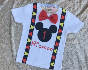 Mickey mouse birthday shirt, mickey mouse birthday outfit, mickey mouse, mickey mouse club house