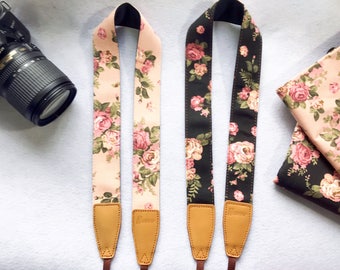 Promotion item! NuovoDesign floral fabric camera strap, 4 colorways available, Selected discounted item limited time and quantity offer