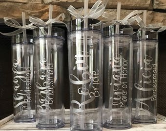 Maid of honor gifts, gifts for maid of honor, unique bridesmaid gifts, personalized tumbler