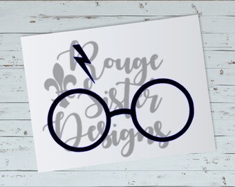 Harry Potter Glasses SVG PNG Cutting File