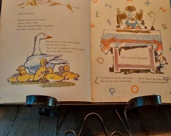 A Posy of Little Verses by Rene Cloke and illustrated by Adolf Zabransky // rare vintage children's book 1966 in very good condition