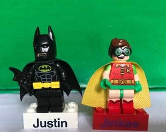 Lego Batman party, cupcake topper, party, cake, minifig, brick, block, batman, lego party, cupcake, decor, batman party