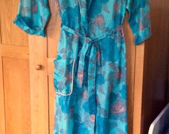 Vintage Dressing Gown Robe 1970s
