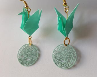 99 Japanese Origami Paper Decoupage Earrings