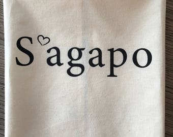 s'agapo tea towel, Greek kitchen towel,