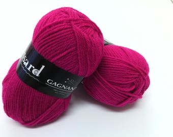 Wool Plassard "Winner" fuchsia color