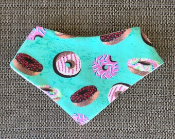 DONUT CRAZY pet bandana, pet neckwear, dog bandana, cute, modern