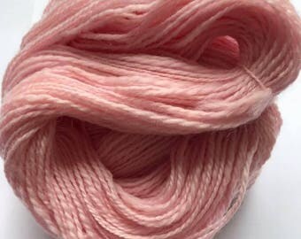 Hand Spun Corriedale Wool - Candyfloss Pink