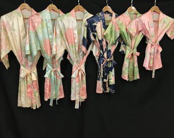 Bride/Flower Girl/Bridesmaid Gifts (6 Colors-5 Sizes / MIX & MATCH), create your unique special combo set, bridal gifts, getting ready robes