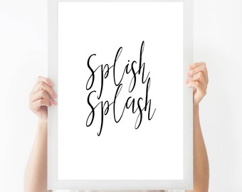 Bathroom Wall Decor, Wall Decor, Black and White Wall Art, Wall Hangings, Modern Wall Art, Modern Art Prints, Wall Decoration Ideas