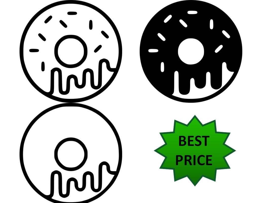 Download Donut Doughnut SVG Eps Dxf Pdf Png Donut Cut file Donut