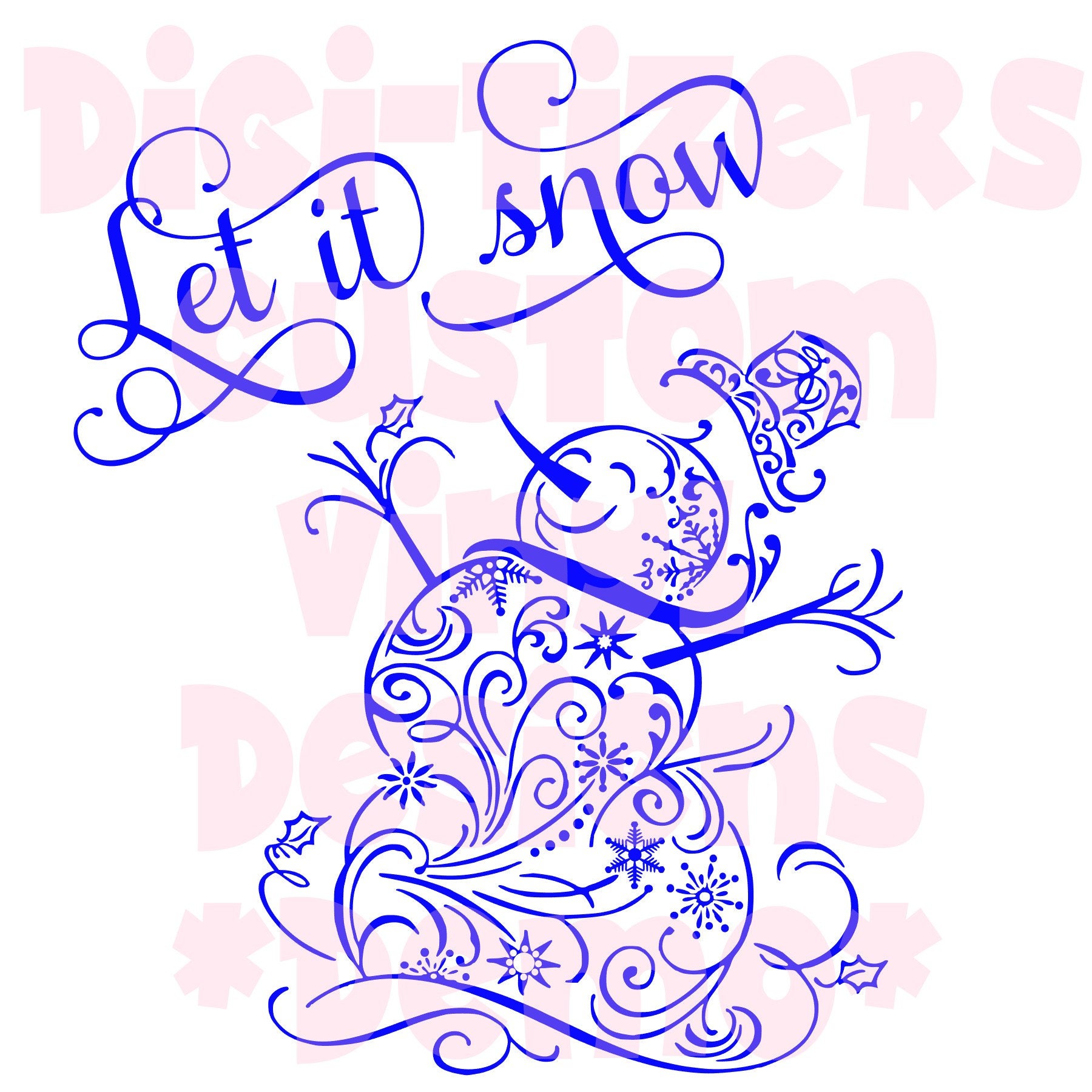 Download Digi-tizers Let it snow snowman SVG Studio V3 JPG