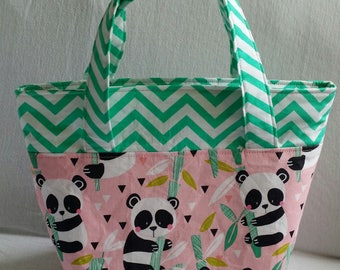 Lined and insulated lunch bag
