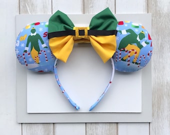 Christmas Mickey Ears. Elf Mickey Ears. Holiday Ears.. Christmas Minnie Ears.