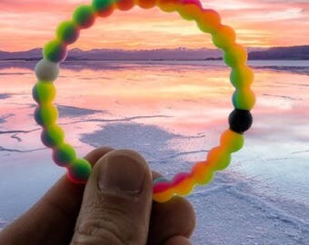 Rainbow/Neon Silicone Bracelet
