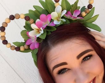 Moana Ears, Moana Mickey Ears, Hawaiian Mickey Ears, Aulani Mickey Ears, Moana, Disney, Disney Ears, Disneyland Ears